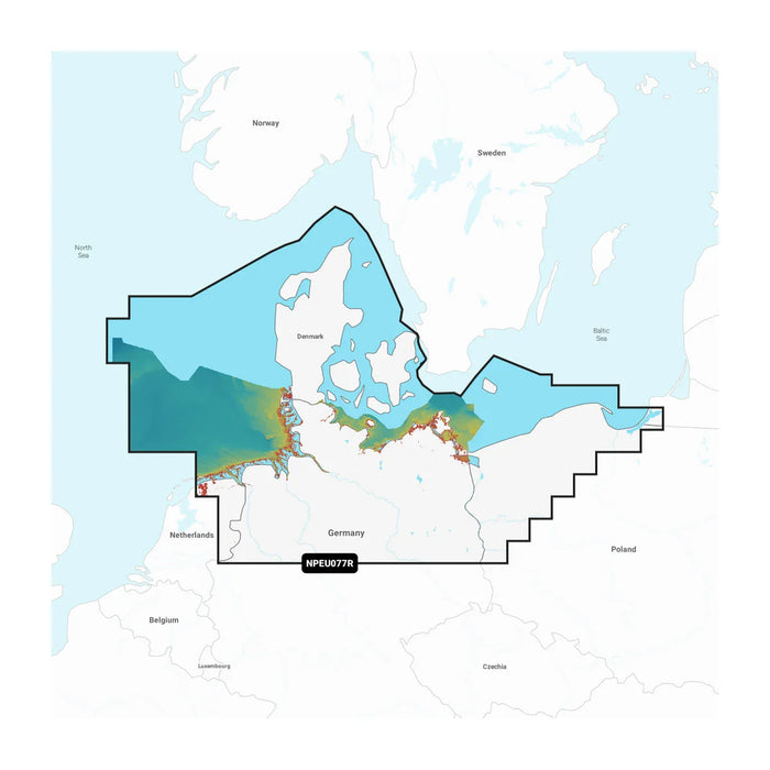 Navionics Platinum+ NPEU077R Danmark, Tyskland och Polens kust (Denmark, Germany & Coastal Poland)