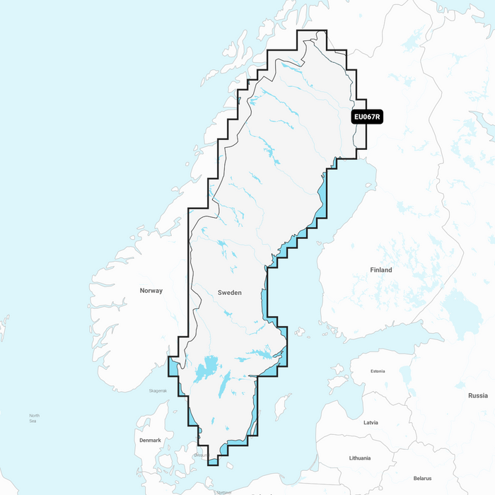 Navionics+ NAEU067R Sverige, sjöar och floder (Sweden, Lakes & Rivers)