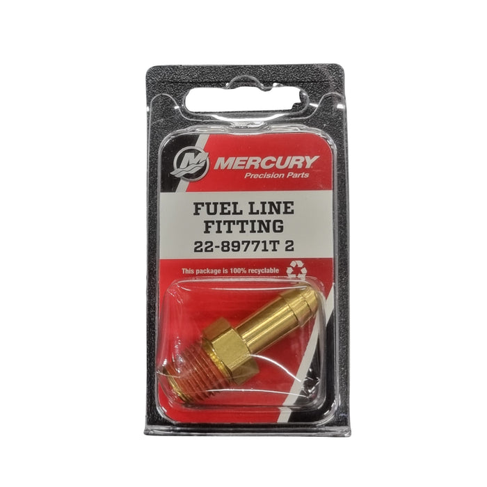 Quicksilver Mercury Fuel Line Fitting / Mässingskoppling 22-89771T2