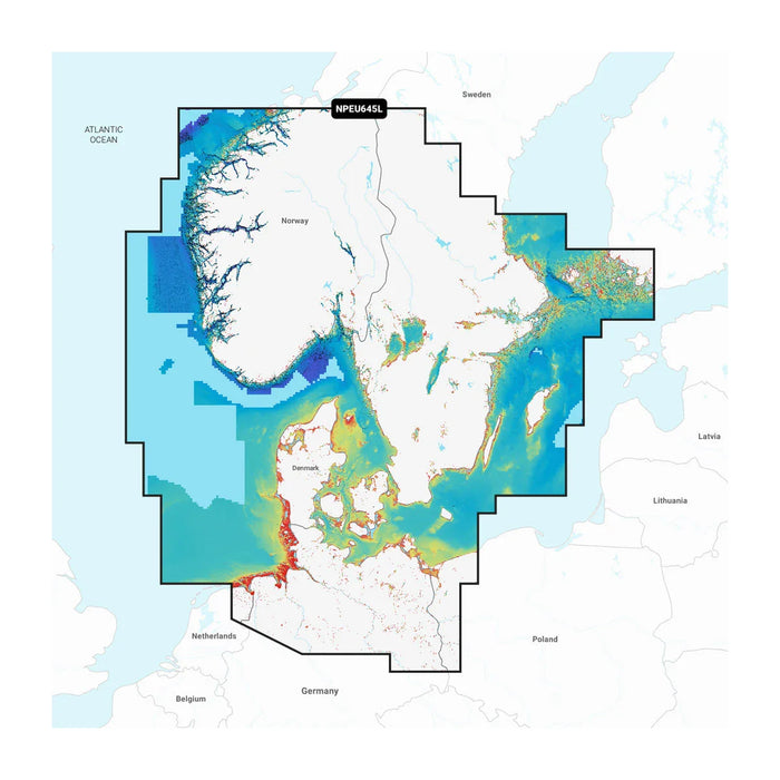 Navionics Platinum+ NPEU645L Södra Skandinavien och Norra Tyskland (Scandinavia, South & Germany, North)