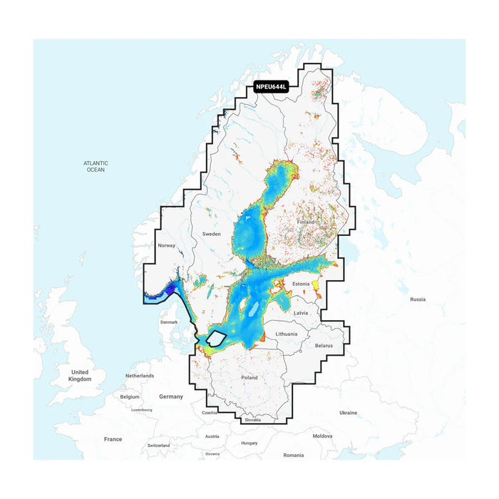 Navionics Platinum+ NPEU644L Östersjön (Baltic Sea)