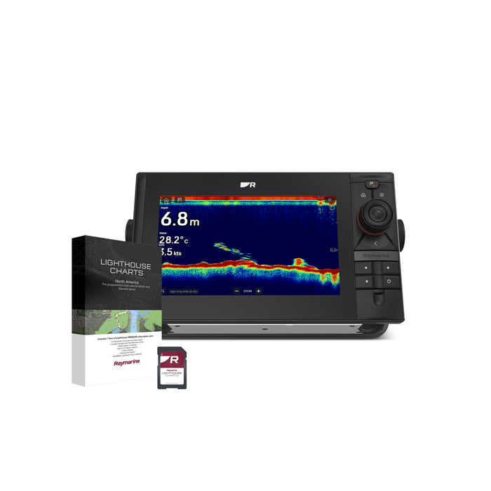 Raymarine AXIOM2 Pro 9 S & LightHouse sjökort över norra Europa