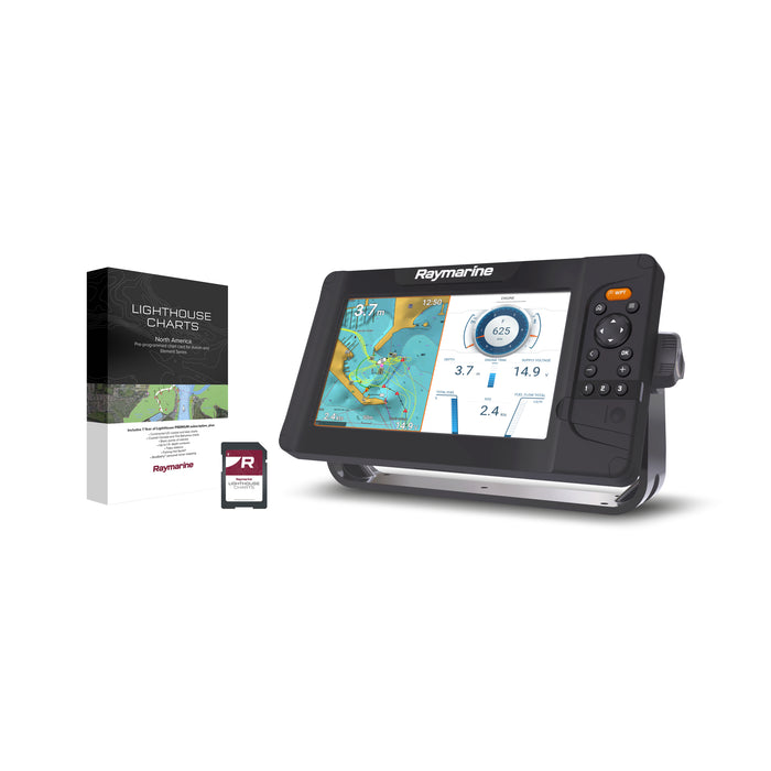 Raymarine Element 9 S - 9" MFD med Wi-Fi, GPS & LightHouse sjökort över norra Europa