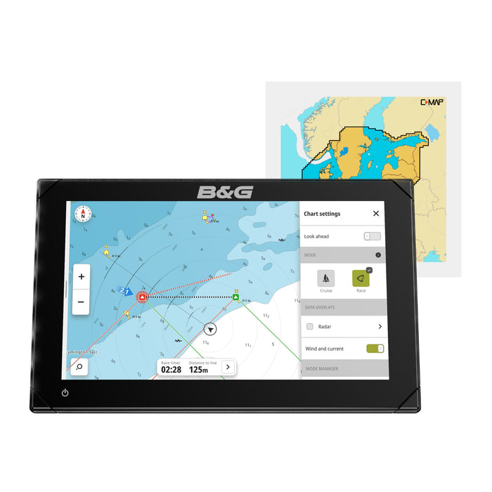 B&G Zeus S 9 Plotter + C-MAP DISCOVER X - Skagerrak, Kattegatt & Östersjön Paketdeal