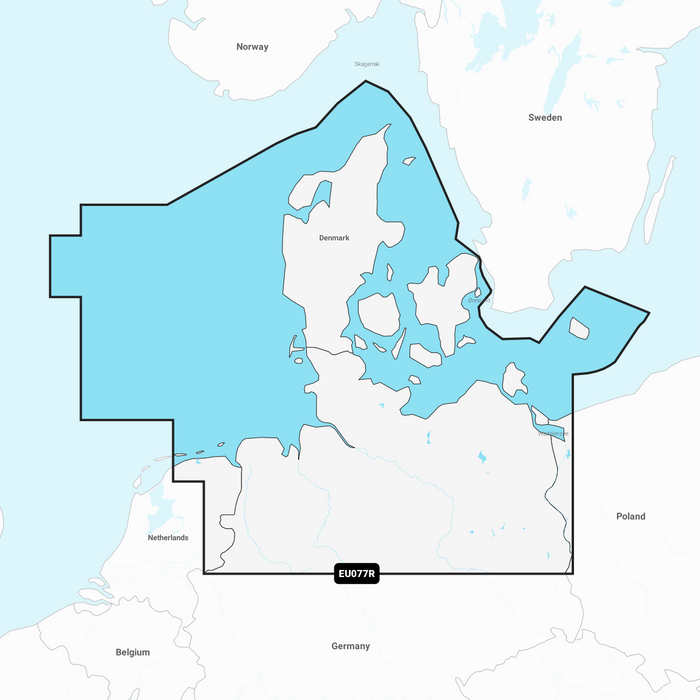 Garmin Navionics+ NSEU077R - Danmark och Tyskland Norra (Denmark -North Germany)