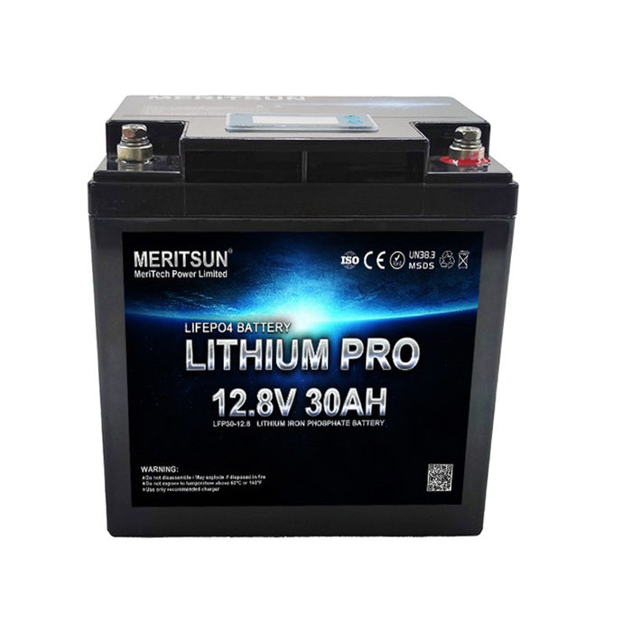 Meritsun 12.8V 30Ah Litiumbatteri