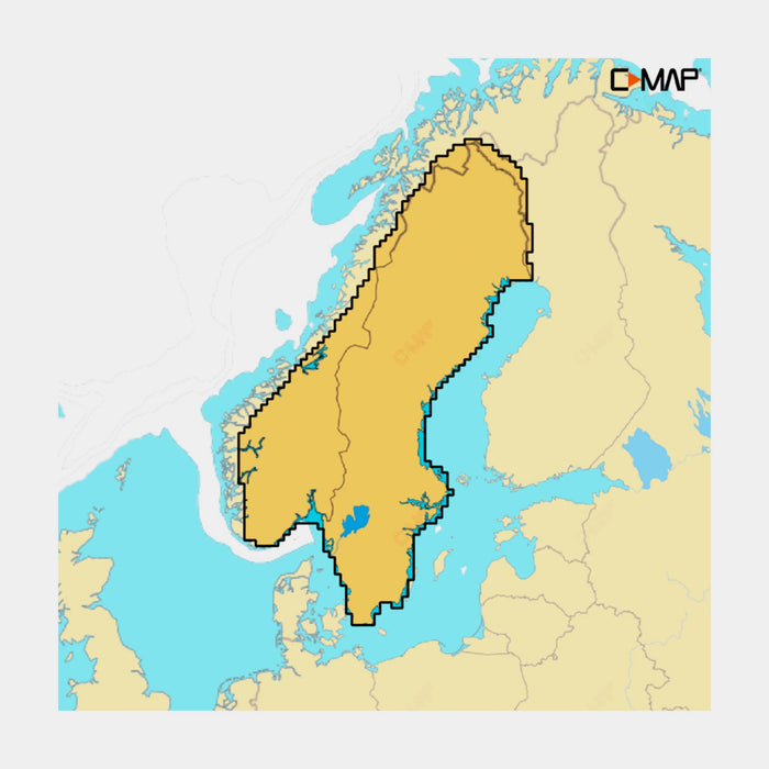 C-MAP DISCOVER X - Norges & Sveriges sjöar